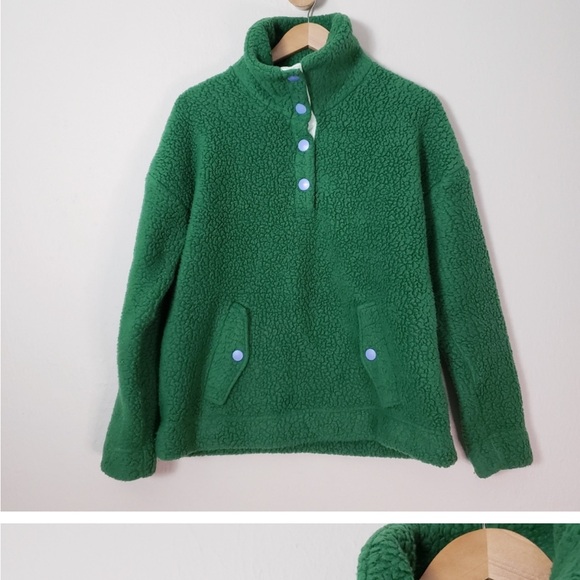 J. Crew Vintage Snap Collar Polartec Sweater - Picture 10 of 13